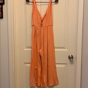 Orange summer romper